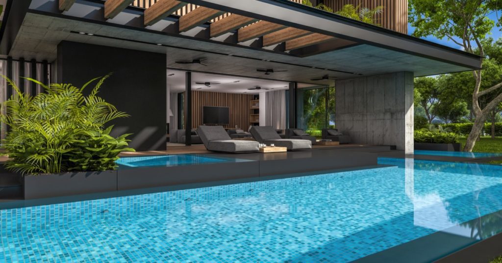2022 trends in pool design, architectural pools