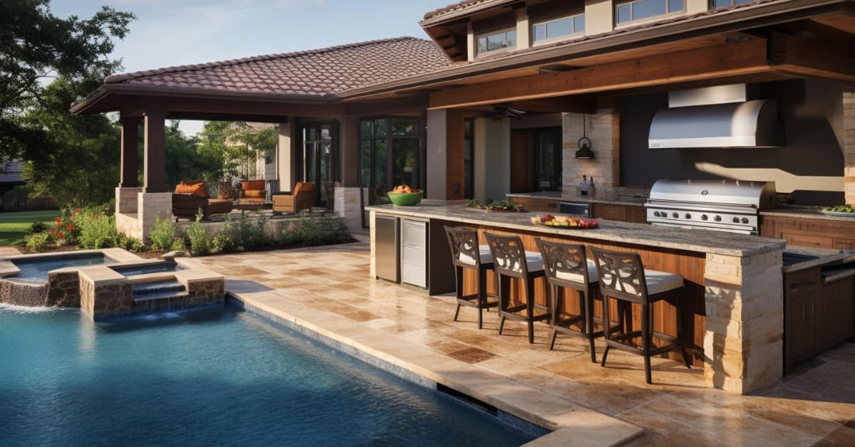 Create a Seamless Backyard Pool and Outdoor Kitchen