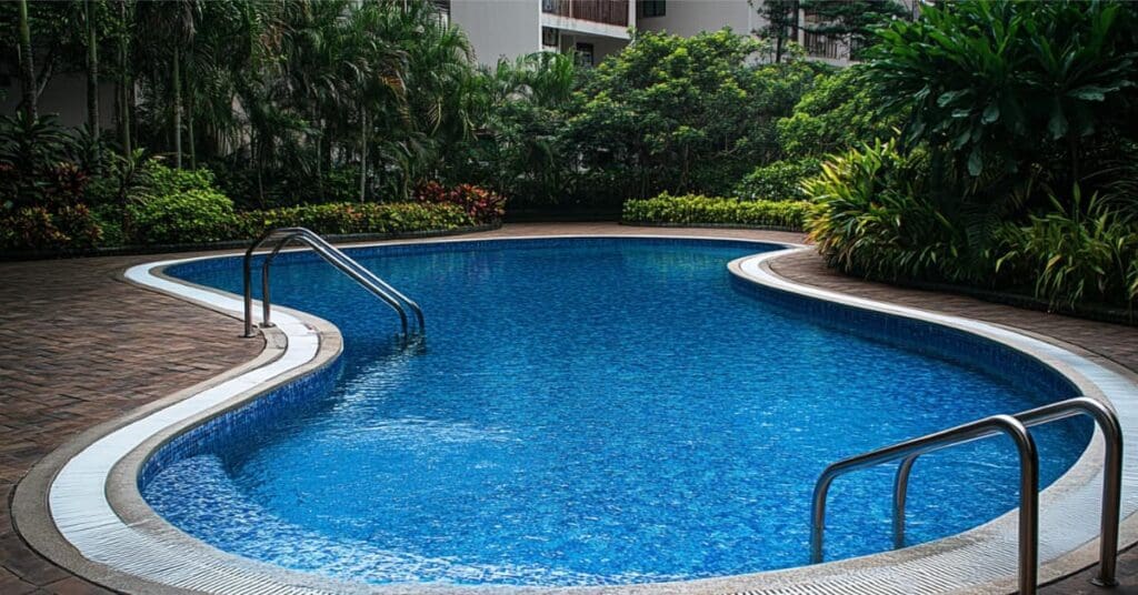 small pool in a condo community