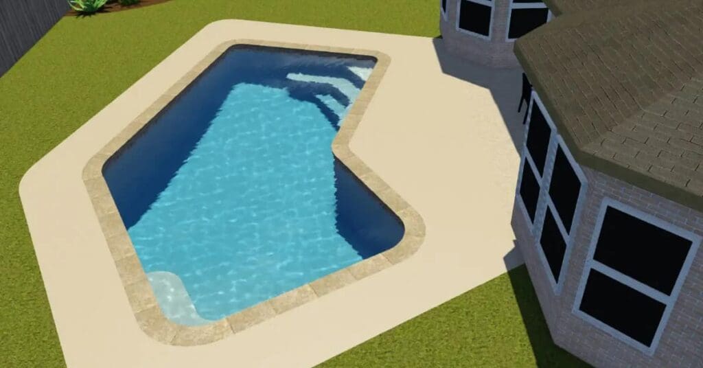 geometric shape pool