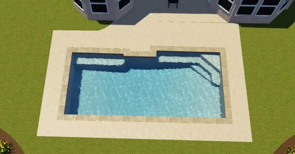 rectangle shape pool